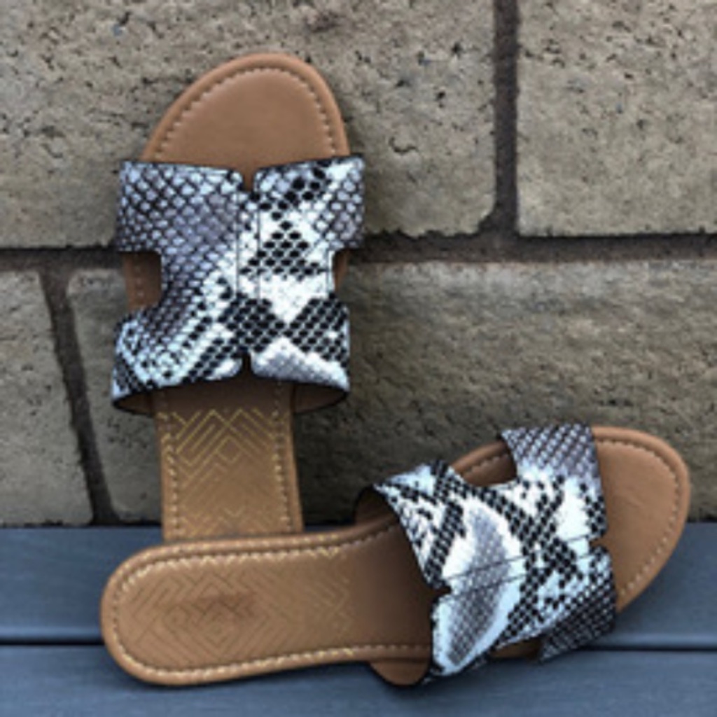 Leo Snake Print Flats